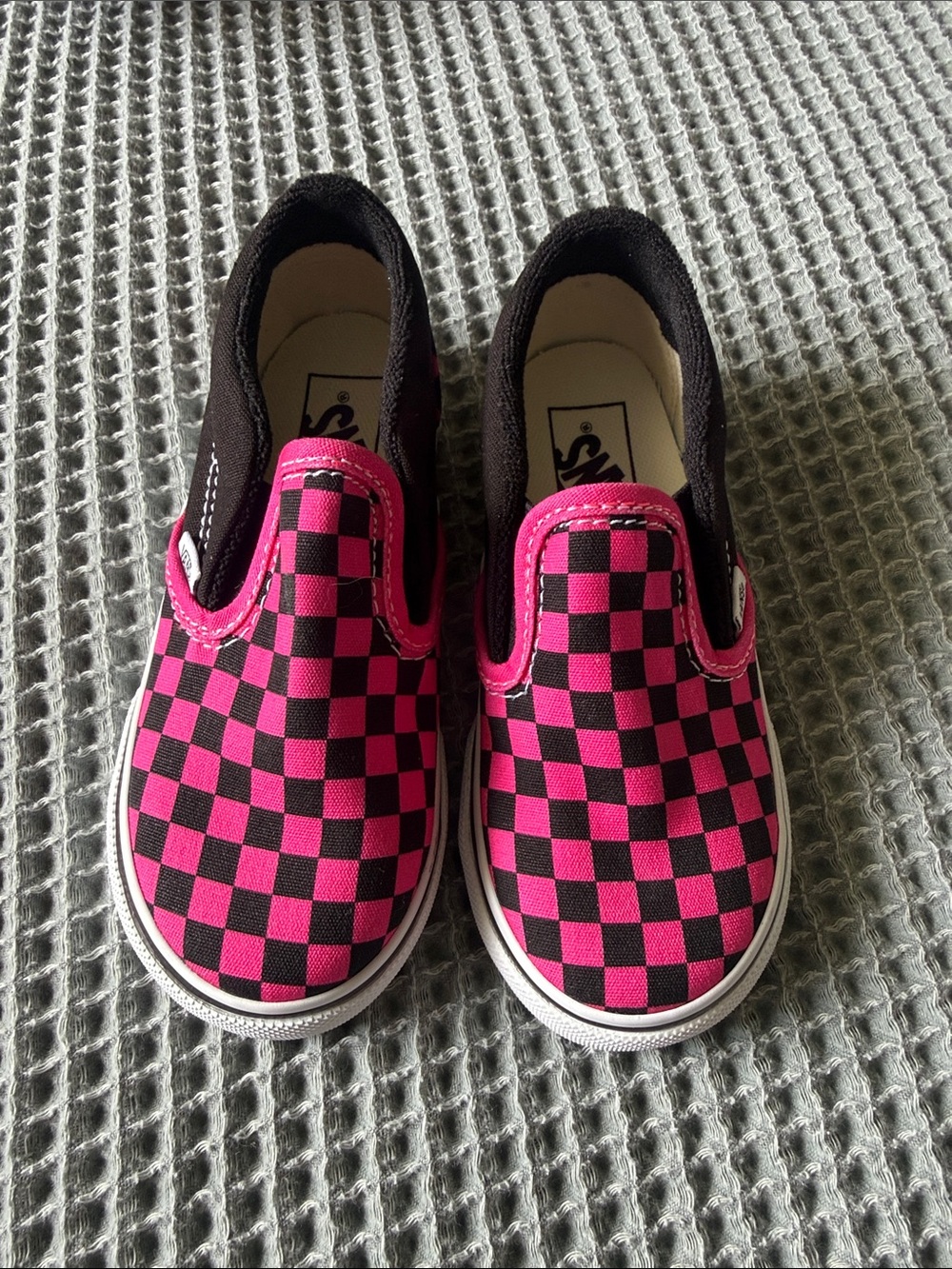 Vans checkered slip ons size 9